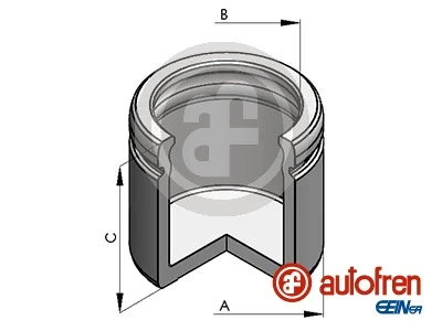 Piston, brake caliper